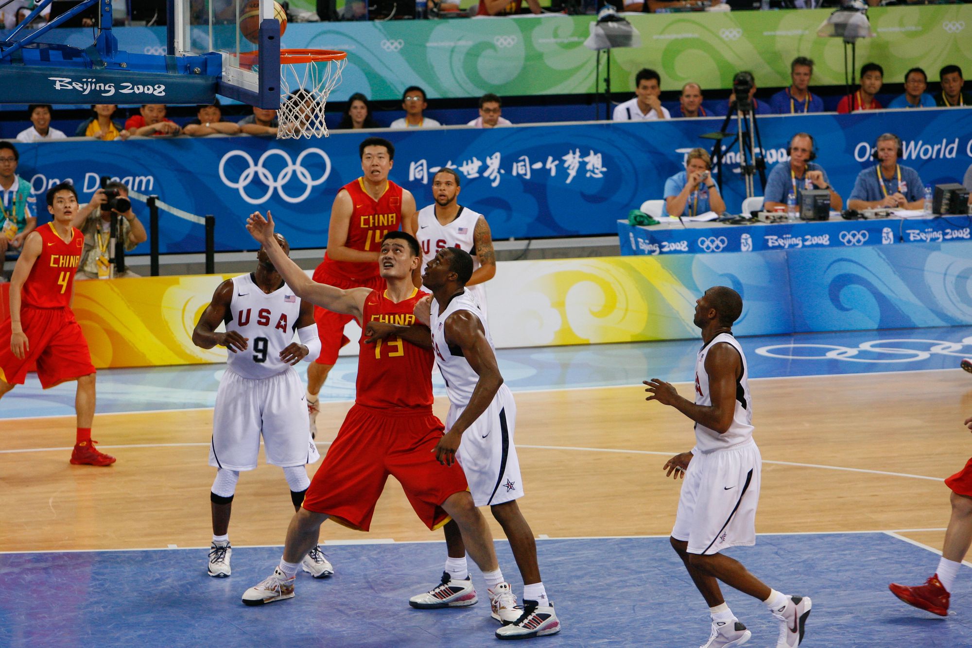 The USA and China compete in Mens Basketball - Beijing 2008 Olympic Games. Photo: Kris Krug / Flickr