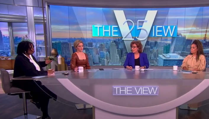 Whoopi Goldberg (left) and hosts of The View discuss book banning in the U.S. Screenshot: The View YouTube