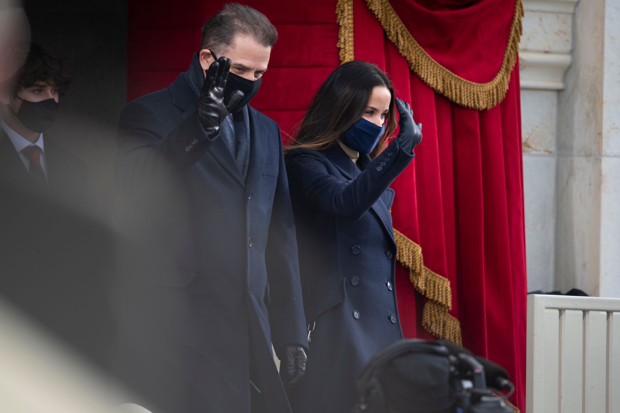 Hunter and Ashley Biden, children of President Joe Biden, attend the 59th Presidential Inauguration ceremony in Washington, Jan. 20, 2021. President Joe Biden and Vice President Kamala Harris took the oath of office on the West Front of the U.S. Capitol. (DOD Photo by Navy Petty Officer 1st Class Carlos M. Vazquez II)