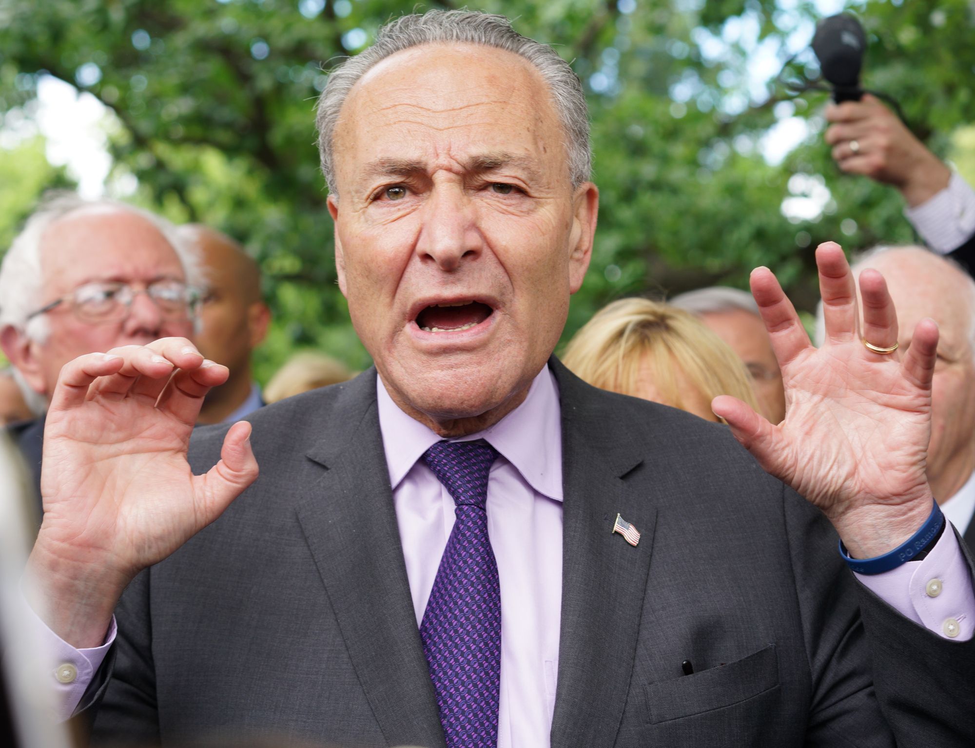 Democratic Sen. Chuck Schumer has pledged to hold a vote on a bill that would enshrine abortion rights across the U.S. Photo: Victoria Pickering