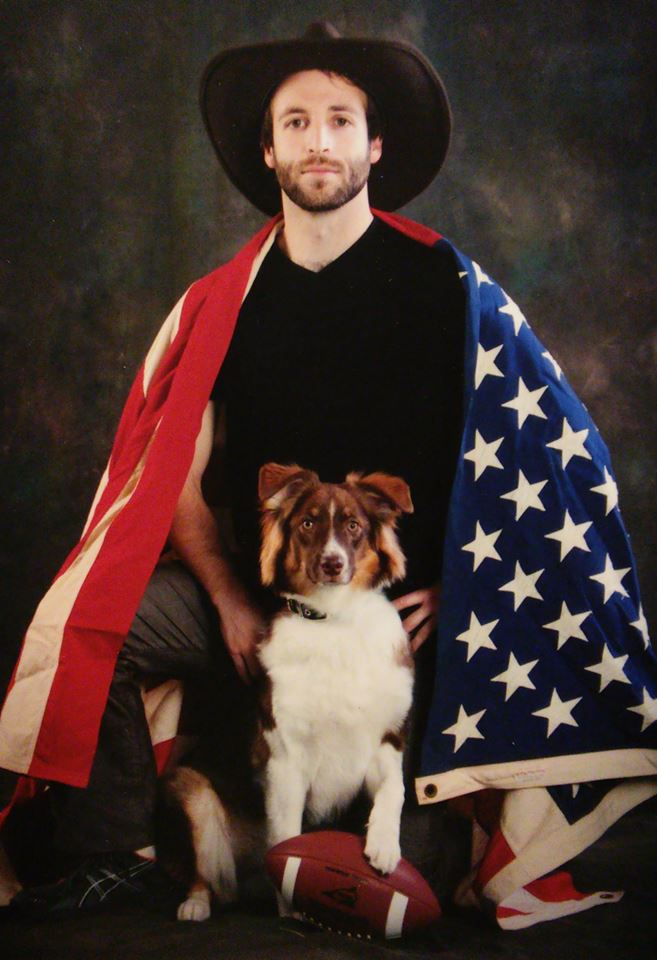 The author and his dog in 2014