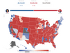 The current state of the U.S. House race, according to a map from Cook Political Report. 