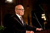 Rupert Murdoch receiving the global leadership award in 2015. Image: Hudson Institute