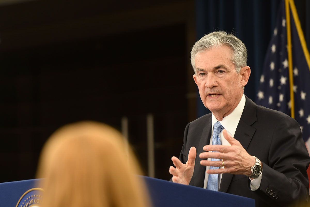Fed Chair Jerome Powell answering a question in 2019. Image Federal Reserve