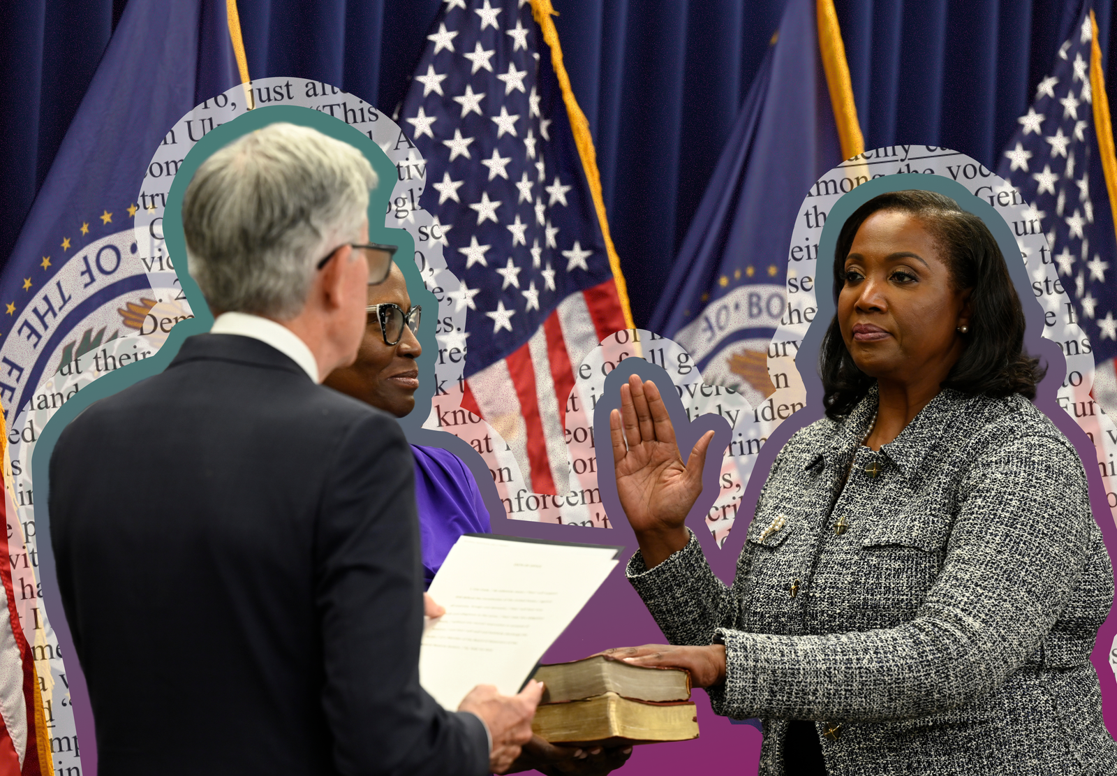 Lisa D. Cook sworn in as a member of the Board of Governors of the Federal Reserve System | Federal Reserve, Flickr — edited by Russell Nystrom