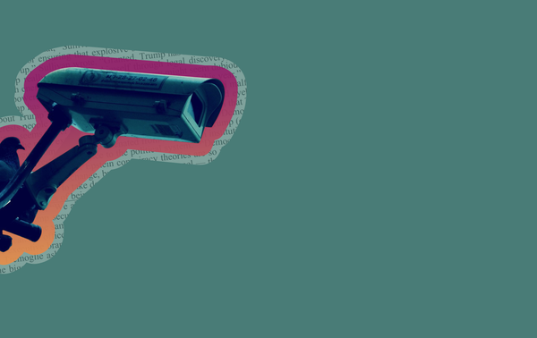 Surveillance camera | PxHere, edited by Russell Nystrom and Aidan Gorman