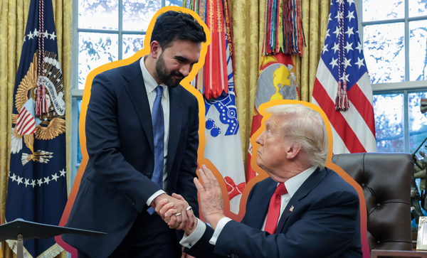 President Donald Trump and New York City Mayor-elect Zohran Mamdani in the Oval Office | REUTERS/Jonathan Ernst, edited by Russell Nystrom
