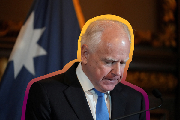 Minnesota Gov. Tim Walz talks to reporters in St. Paul, MN | REUTERS/Tim Evans, edited by Russell Nystrom