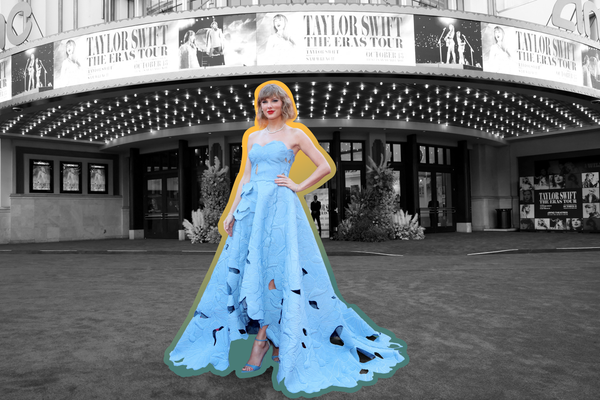 Taylor Swift attends a premiere for Taylor Swift: The Eras Tour in Los Angeles, California — October 11, 2023