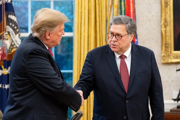 Bill Barr testifies in front of Congress.