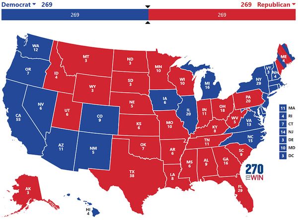 What if the election ends in a tie?
