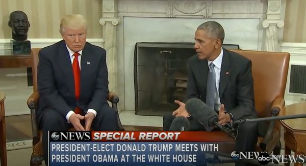 The White House transition.