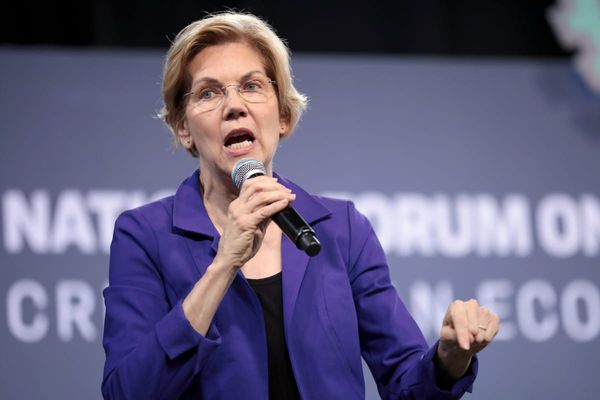 Elizabeth Warren takes a nosedive.