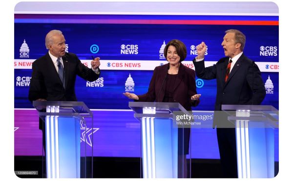 The debate spins out into chaos.